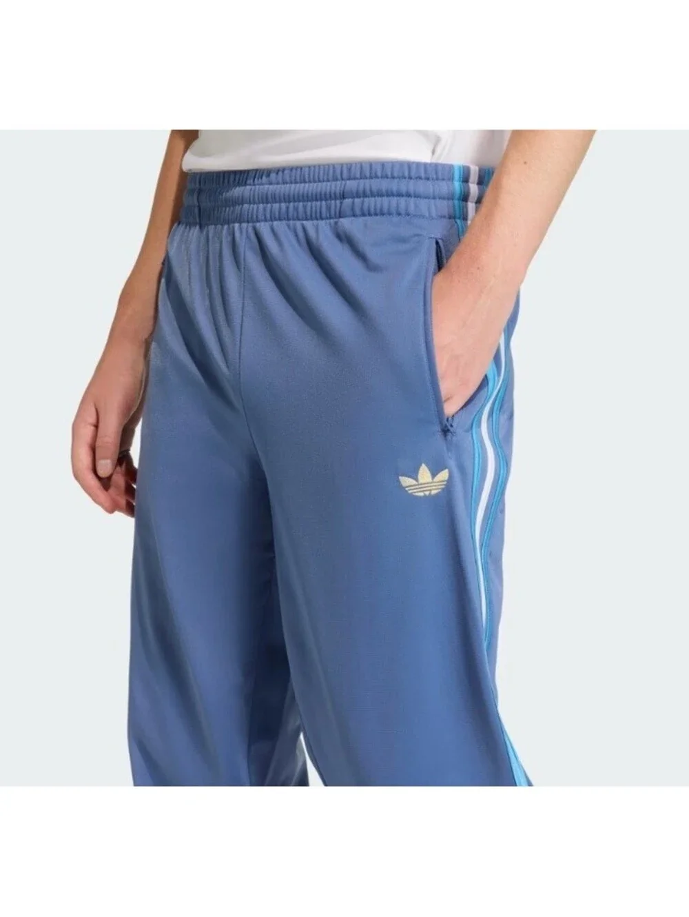 Adidas Originals Firebird Suit Jacket & Pants CREW BLUE White Men's LARGE L
